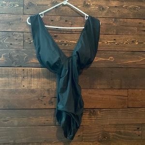 NWOT one piece black swim suit